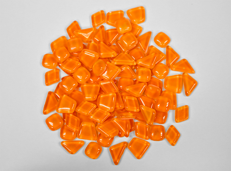 Orange Glow Tile Assorted Shapes (Case of 1)