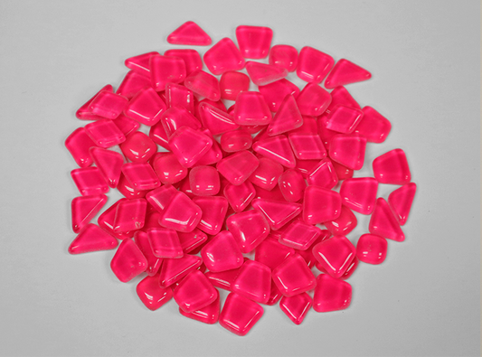 Pink Glow Tile Assorted Shapes (Case of 1)
