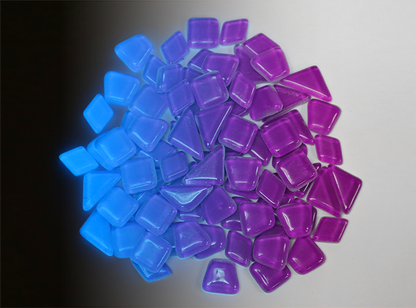 Purple Glow Tile Assorted Shapes (Case of 1)