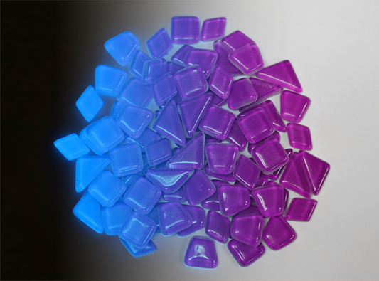 Purple Glow Tile Assorted Shapes (Case of 1)