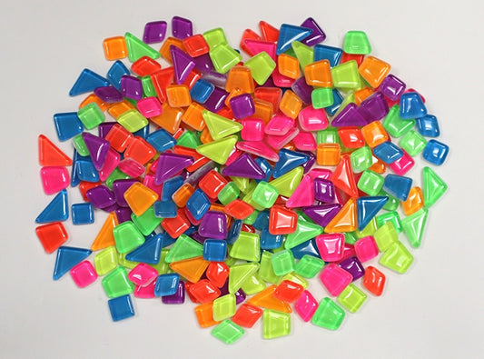 Assorted Color Glow Tile Assorted Shapes (Case of 1)