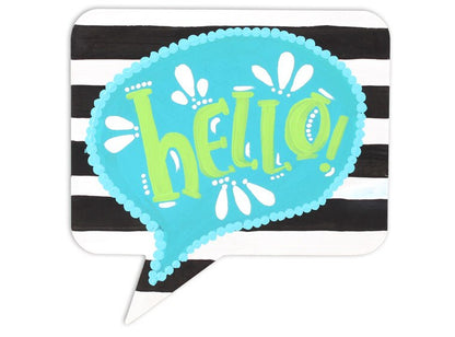 Square Talk Bubble Plaque (Case of 4)