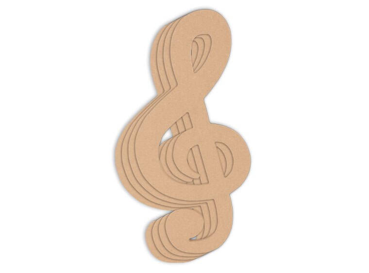 Treble Clef Plaque (Case of 4)
