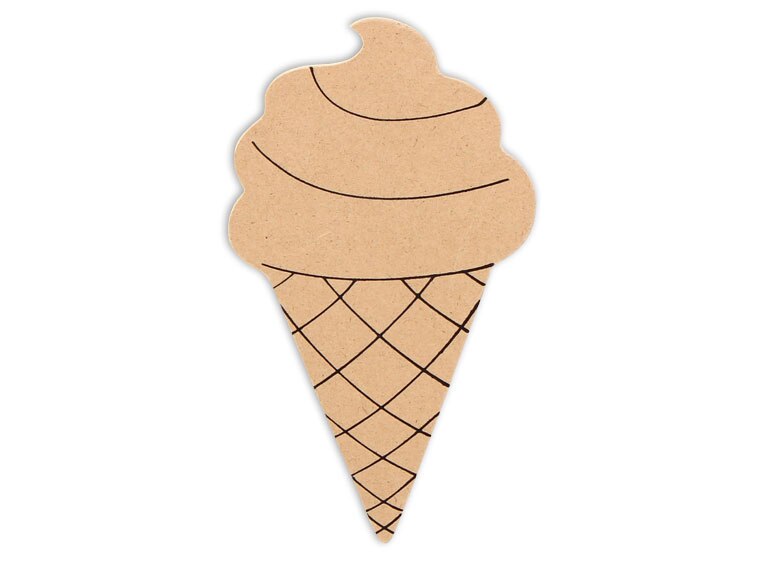 Ice Cream Cone Plaque (Case of 4)