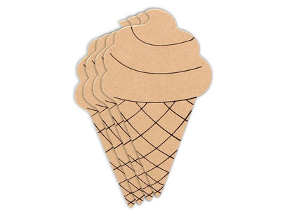 Ice Cream Cone Plaque (Case of 4)