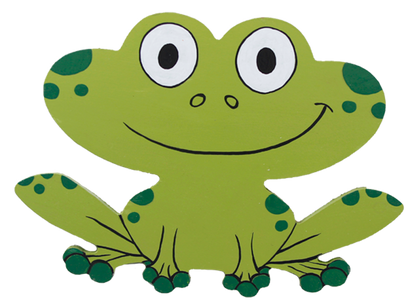 Cute Frog Plaque (Case of 4)