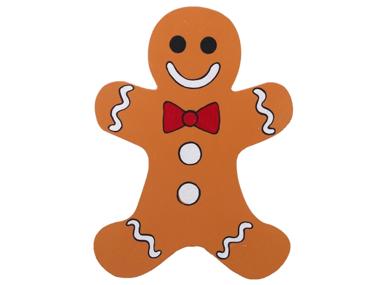 Gingerbread Man Plaque (Case of 4)
