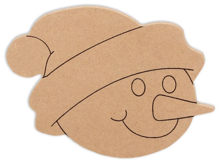 Snowman Face Plaque (Case of 4)