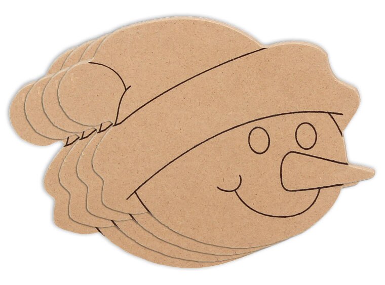 Snowman Face Plaque (Case of 4)