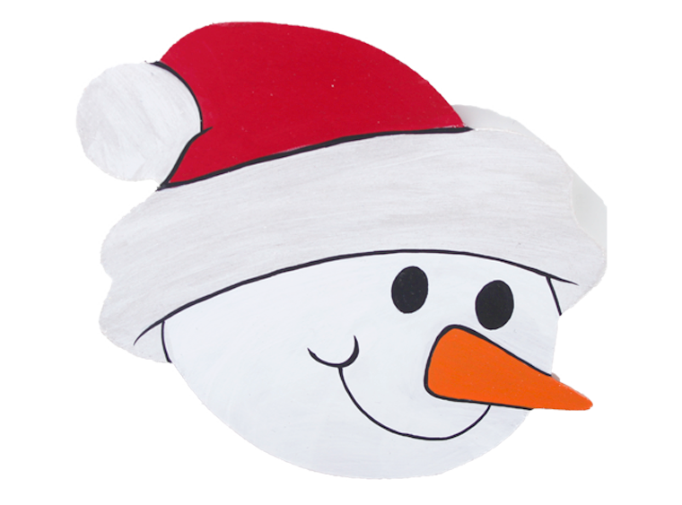 Snowman Face Plaque (Case of 4)
