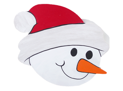 Snowman Face Plaque (Case of 4)