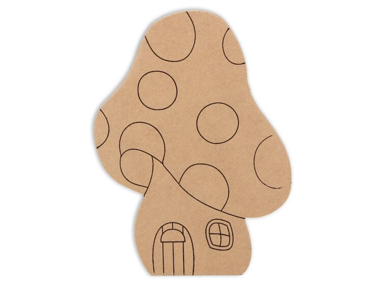 Mushroom Fairy House Plaque (Case of 4)