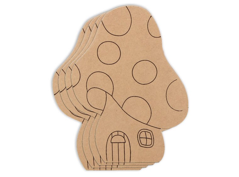 Mushroom Fairy House Plaque (Case of 4)