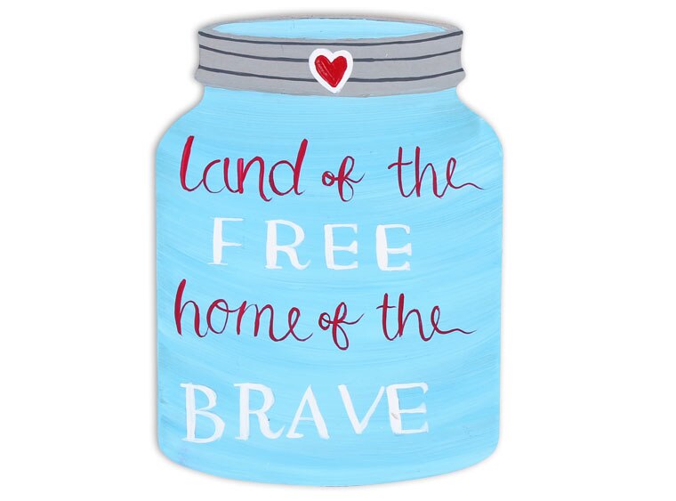 Mason Jar Plaque (Case of 4)