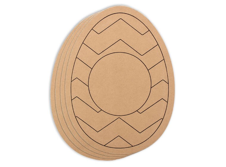 Chevron Egg Plaque (Case of 4)