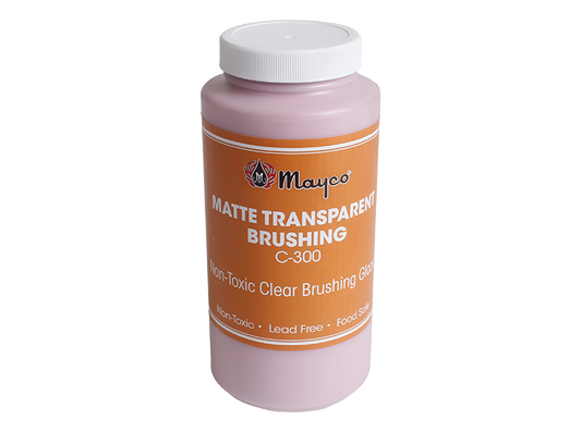 Matte Transparent Brushing Glaze - 16 Ounces (Case of 1)
