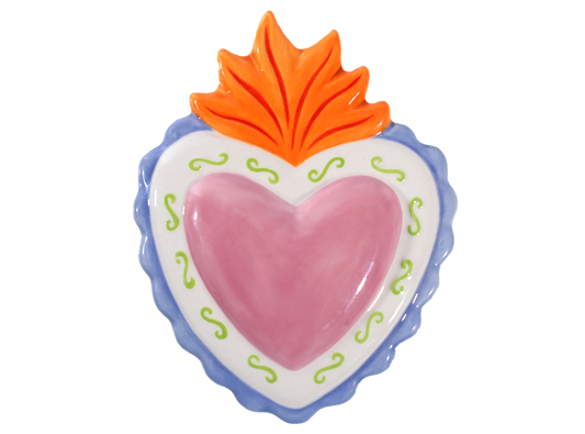 Bisque Heart With Mounting Hole (Case of 12)