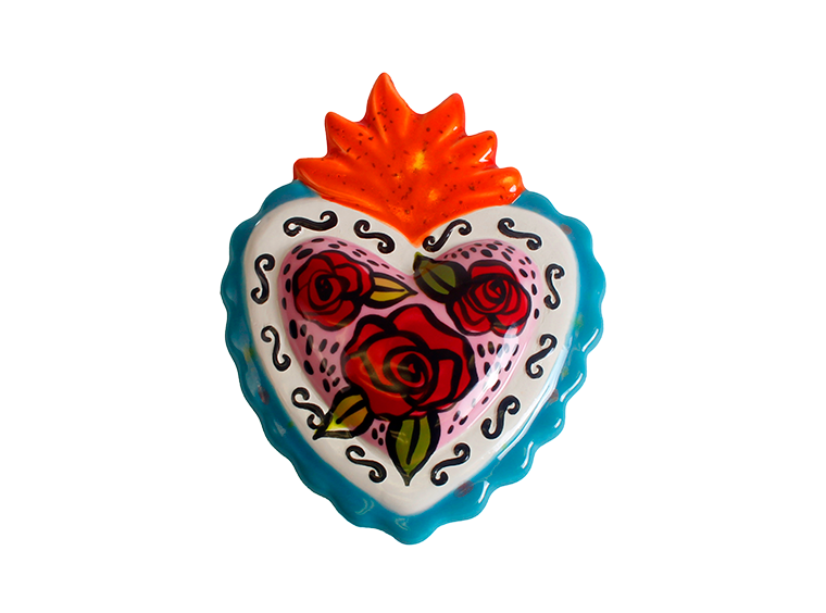 Bisque Heart With Mounting Hole (Case of 12)