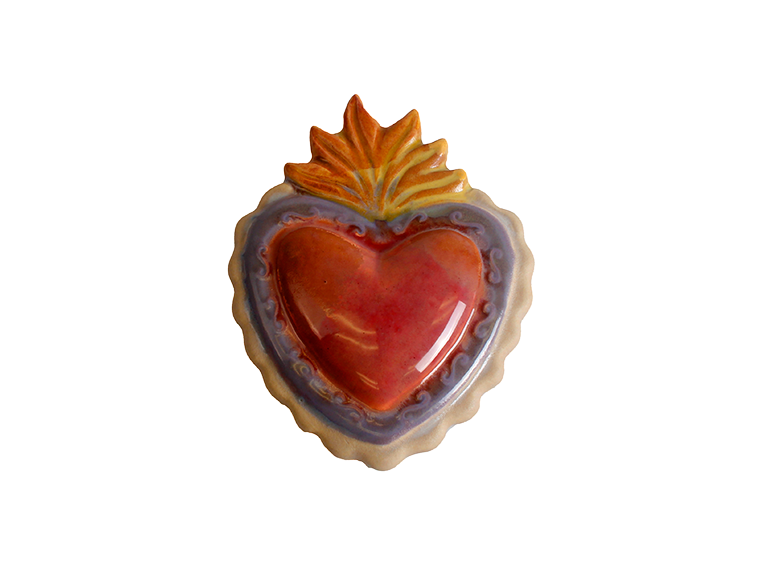 Bisque Heart With Mounting Hole (Case of 12)