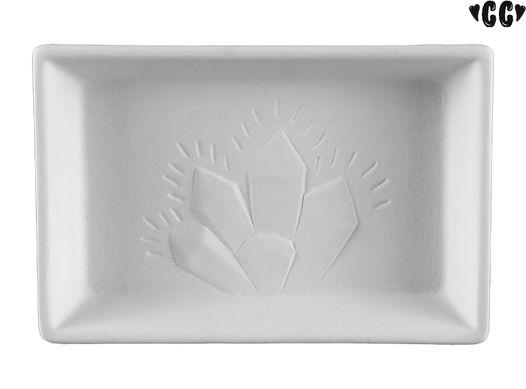 Bisque Crystal Tray (Case of 6)