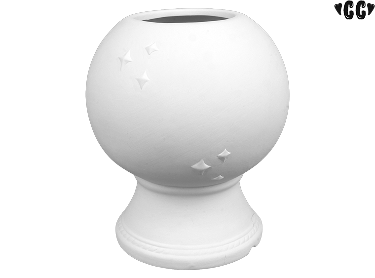 Bisque Crystal Ball Planter (Case of 2)
