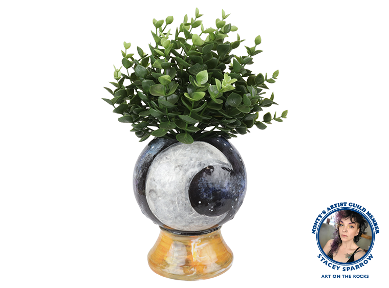 Bisque Crystal Ball Planter (Case of 2)