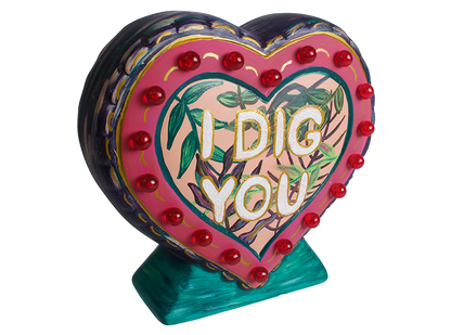 Bisque Lighted Heart Lamp (Case of 3)