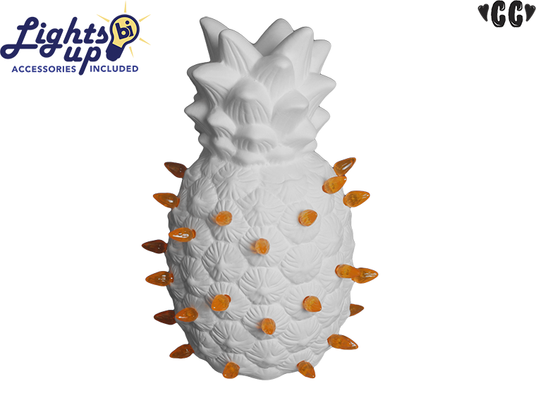 Bisque Lighted Pineapple Lamp (Case of 2)