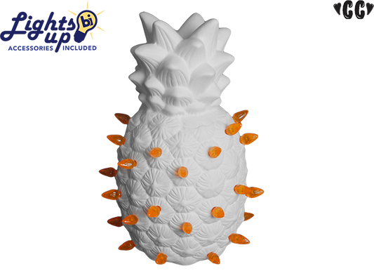 Bisque Lighted Pineapple Lamp (Case of 2)