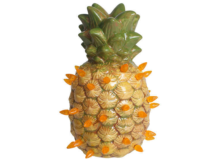 Bisque Lighted Pineapple Lamp (Case of 2)
