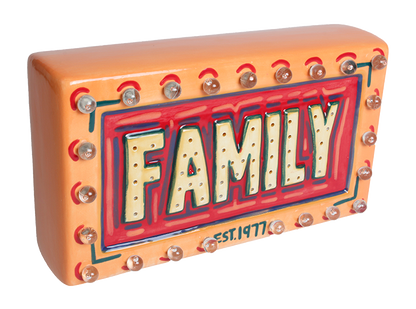 Bisque Lighted Family Marquee (Case of 2)