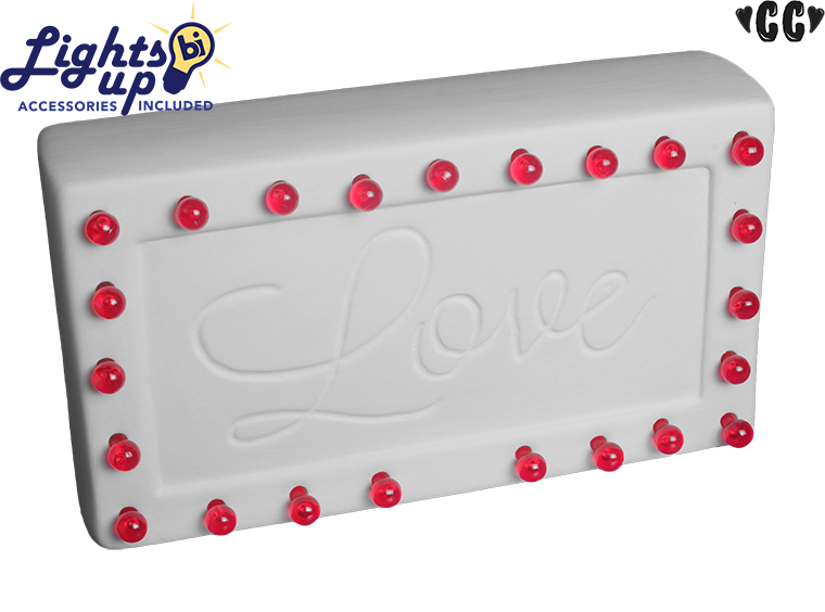 Bisque Lighted Love Marquee (Case of 2)