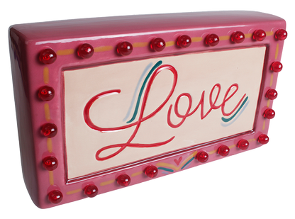 Bisque Lighted Love Marquee (Case of 2)