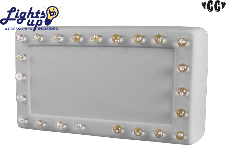 Bisque Lighted Marquee (Case of 2)
