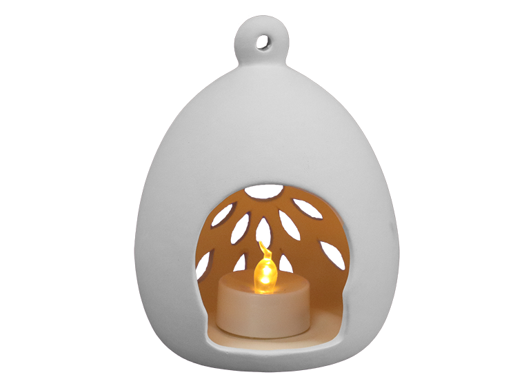 Bisque Flower Burst Luminaria (Case of 4)