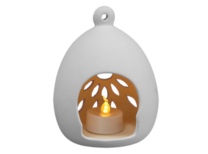 Bisque Flower Burst Luminaria (Case of 4)