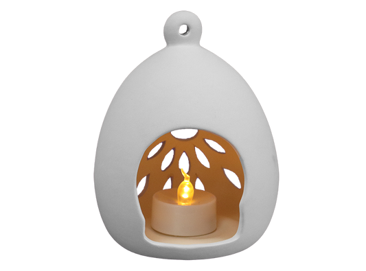 Bisque Flower Burst Luminaria (Case of 4)