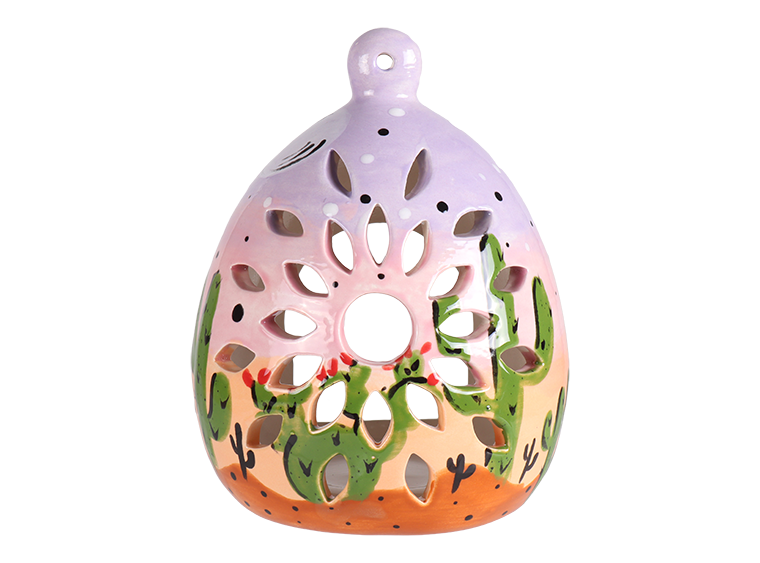 Bisque Flower Burst Luminaria (Case of 4)