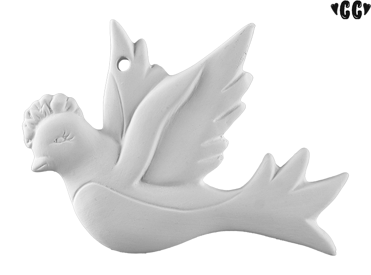 Bisque Little Birdie Ornament (Case of 12)