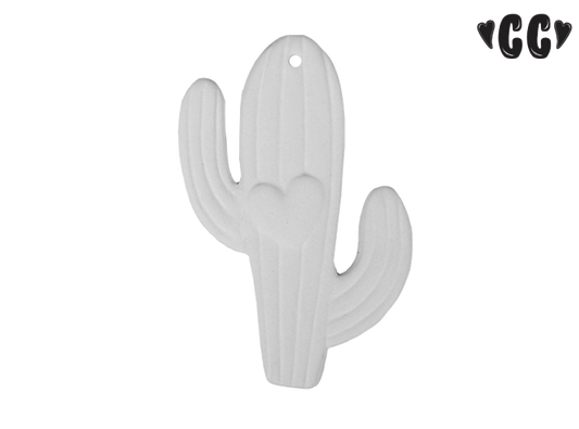 Bisque Heart Cactus Ornament (Case of 12)