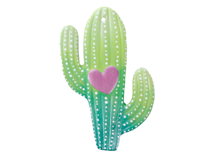 Bisque Heart Cactus Ornament (Case of 12)