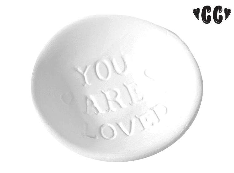 Bisque You Are Loved Dish (Case of 12)