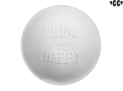 Bisque Think Happy Dish (Case of 12)