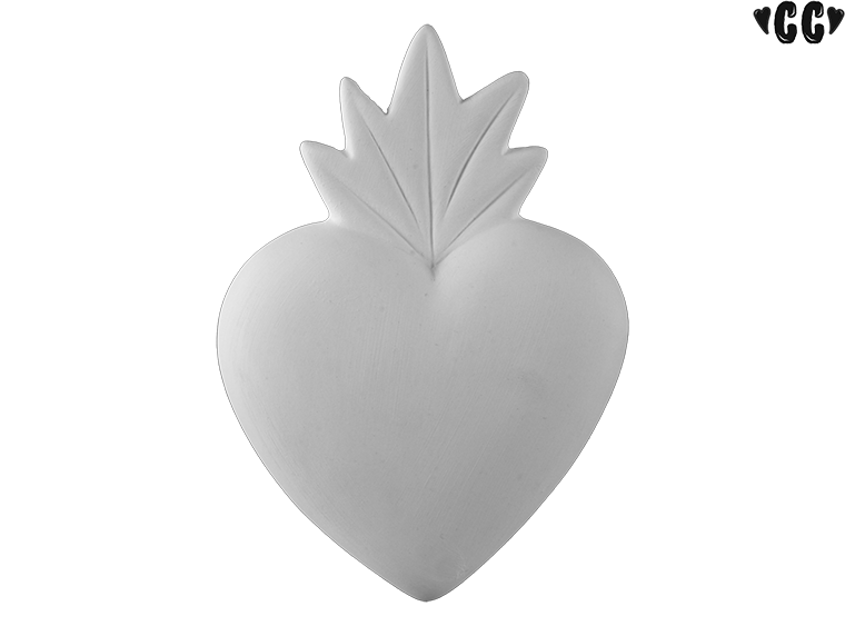 Bisque Crafty Chica Flaming Heart (Case of 12)