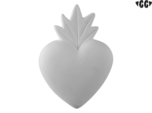 Bisque Crafty Chica Flaming Heart (Case of 12)