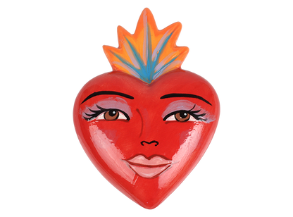 Bisque Crafty Chica Flaming Heart (Case of 12)
