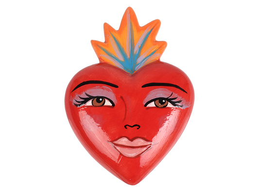 Bisque Crafty Chica Flaming Heart (Case of 12)