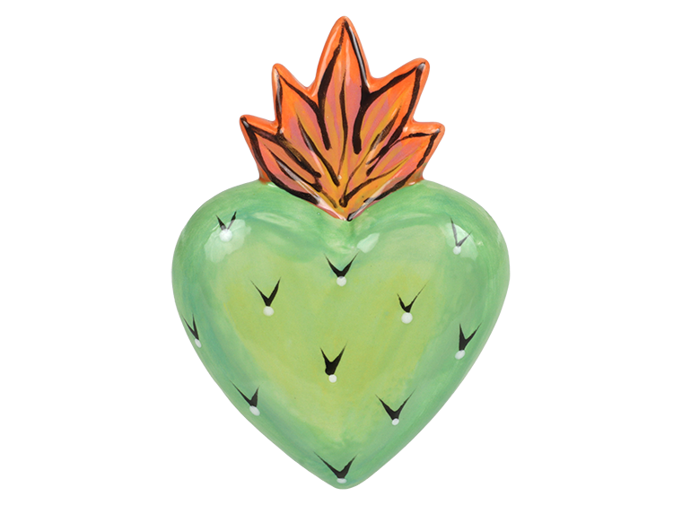 Bisque Crafty Chica Flaming Heart (Case of 12)