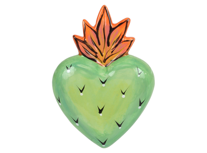 Bisque Crafty Chica Flaming Heart (Case of 12)