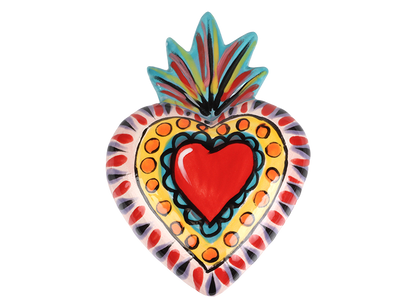 Bisque Crafty Chica Flaming Heart (Case of 12)